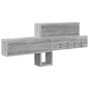 Vægmonteret Jakkeholder med hylde Grå Sonoma 100 x 12 x 43,5 cm