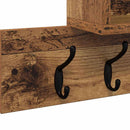 Vægmonteret Jakkeholder Gammelt træ 100 x 12 x 43,5 cm