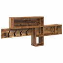 Vægmonteret Jakkeholder Gammelt træ 100 x 12 x 43,5 cm