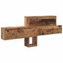 Vægmonteret Jakkeholder Gammelt træ 100 x 12 x 43,5 cm