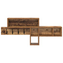 Vægmonteret Jakkeholder Gammelt træ 100 x 12 x 43,5 cm