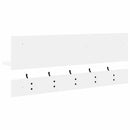 Vægmonteret Jakkeholder Hvid 90 x 15 x 36 cm Konstrueret træ
