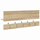Vægmonteret Jakkeholder med hylde Sonoma eg 90 x 15 x 36 cm