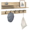 Vægmonteret Jakkeholder med hylde Sonoma eg 90 x 15 x 36 cm