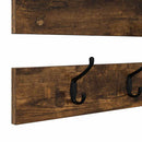 Vægmonteret Jakkeholder med hylde Røget eg 90 x 15 x 36 cm