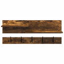 Vægmonteret Jakkeholder med hylde Røget eg 90 x 15 x 36 cm