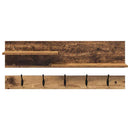 Vægmonteret Jakkeholder med hylde Gammelt træ 90 x 15 x 36 cm