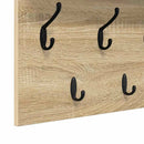 Vægmonteret Jakkeholder med hylde Sonoma eg 60 x 40 x 12 cm