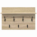 Vægmonteret Jakkeholder med hylde Sonoma eg 60 x 40 x 12 cm