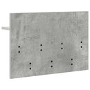 Vægmonteret Jakkeholder med hylde Beton Grå 60 x 40 x 12 cm