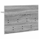 Vægmonteret Jakkeholder med hylde Grå Sonoma 60 x 40 x 12 cm