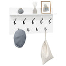 Vægmonteret Jakkeholder Hvid 80 x 40 x 12 cm Konstrueret træ