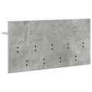 Vægmonteret Jakkeholder med hylde Beton Grå 80 x 40 x 12 cm