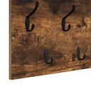 Vægmonteret Jakkeholder med hylde Røget eg 80 x 40 x 12 cm