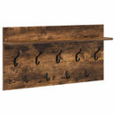 Vægmonteret Jakkeholder med hylde Røget eg 80 x 40 x 12 cm