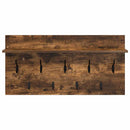 Vægmonteret Jakkeholder med hylde Røget eg 80 x 40 x 12 cm