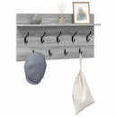 Vægmonteret Jakkeholder med hylde Grå Sonoma 80 x 40 x 12 cm