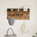 Vægmonteret Jakkeholder med hylde Gammelt træ 80 x 40 x 12 cm