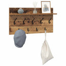 Vægmonteret Jakkeholder med hylde Gammelt træ 80 x 40 x 12 cm