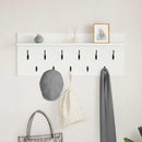 Vægmonteret Jakkeholder Hvid 100 x 40 x 12 cm Konstrueret træ