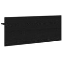 Vægmonteret Jakkeholder med hylde Sort eg 100 x 40 x 12 cm
