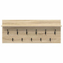 Vægmonteret Jakkeholder med hylde Sonoma eg 100 x 40 x 12 cm