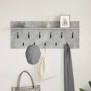 Vægmonteret Jakkeholder med hylde Beton Grå 100 x 40 x 12 cm