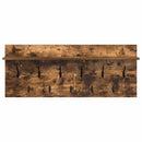 Vægmonteret Jakkeholder med hylde Røget eg 100 x 40 x 12 cm