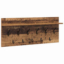 Vægmonteret Jakkeholder med hylde Gammelt træ 100 x 40 x 12 cm