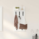 Vægmonteret Jakkeholder Hvid 40 x 10 x 90 cm Konstrueret træ