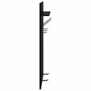 Vægmonteret Jakkeholder Sort eg 40 x 10 x 90 cm Konstrueret træ