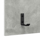 Vægmonteret Jakkeholder med hylde Beton Grå 40 x 10 x 90 cm