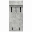 Vægmonteret Jakkeholder med hylde Beton Grå 40 x 10 x 90 cm