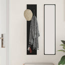 Vægmonteret Jakkeholder Vægmonteret Sort eg 20 x 1,5 x 100 cm