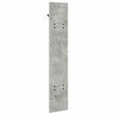 Vægmonteret Jakkeholder Vægmonteret Beton Grå 20 x 1,5 x 100 cm