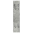 Vægmonteret Jakkeholder Vægmonteret Beton Grå 20 x 1,5 x 100 cm