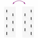 Vægmonteret Jakkeholder Hvid 30 x 1,5 x 80 cm Konstrueret træ