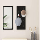 Vægmonteret Jakkeholder Vægmonteret Sort eg 30 x 1,5 x 80 cm