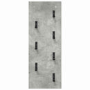 Vægmonteret Jakkeholder Vægmonteret Beton Grå 30 x 1,5 x 80 cm