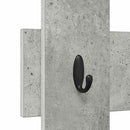 Vægmonteret Jakkeholder Vægmonteret Beton Grå 60 x 3 x 82 cm