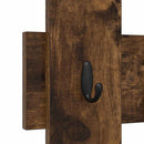 Vægmonteret Jakkeholder Røget eg 60 x 3 x 82 cm Konstrueret træ