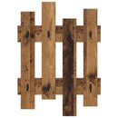 Vægmonteret Jakkeholder Vægmonteret Gammelt træ 60 x 3 x 82 cm