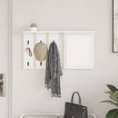 Vægmonteret Jakkeholder Vægmonteret Hvid 85 x 10 x 45 cm