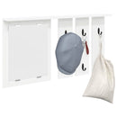 Vægmonteret Jakkeholder Vægmonteret Hvid 85 x 10 x 45 cm