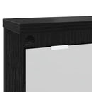 Vægmonteret Jakkeholder Vægmonteret Sort eg 85 x 10 x 45 cm