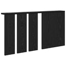 Vægmonteret Jakkeholder Vægmonteret Sort eg 85 x 10 x 45 cm