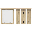 Vægmonteret Jakkeholder med hylde Sonoma-eg 85 x 10 x 45 cm