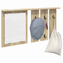 Vægmonteret Jakkeholder Vægmonteret Sonoma-eg 85 x 10 x 45 cm