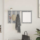 Vægmonteret Jakkeholder med hylde Grå sonoma-eg 85 x 10 x 45 cm