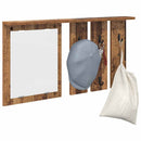 Vægmonteret Jakkeholder med hylde Gammelt træ 85 x 10 x 45 cm